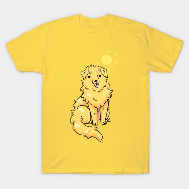 Doodle Golden T-Shirt by Dragon_doggo